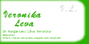 veronika leva business card